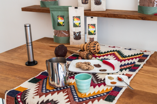 Making traditional cacao drinks