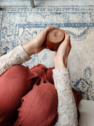 Elke maand cacao en ademwerk